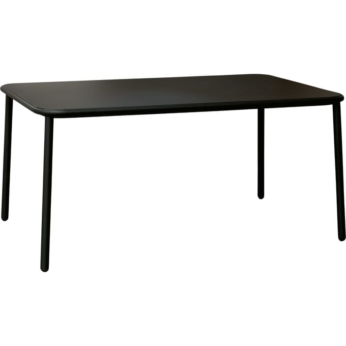 Emu Yard tafel - aluminium - zwart - M
