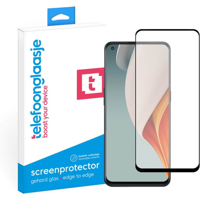 OnePlus Nord N100 screenprotector gehard glas Edge to Edge