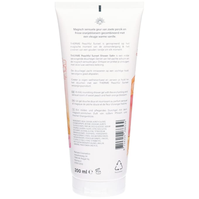 THERME Peachful Sunset Shower Satin - 200 ml