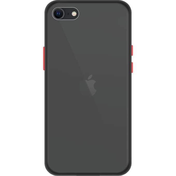 iPhone SE 2020 Back Cover - Zwart/Transparant