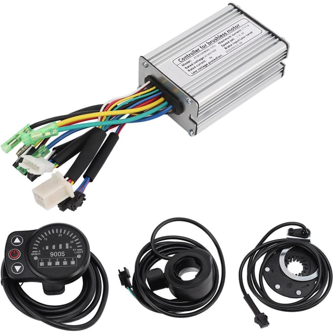 Pour Kit Contrôleur KT 36V 48V 350W Panneau d'Affichage LED900S Contrôleur 17A Puissance Capteur d'Assistance au Pédalage white