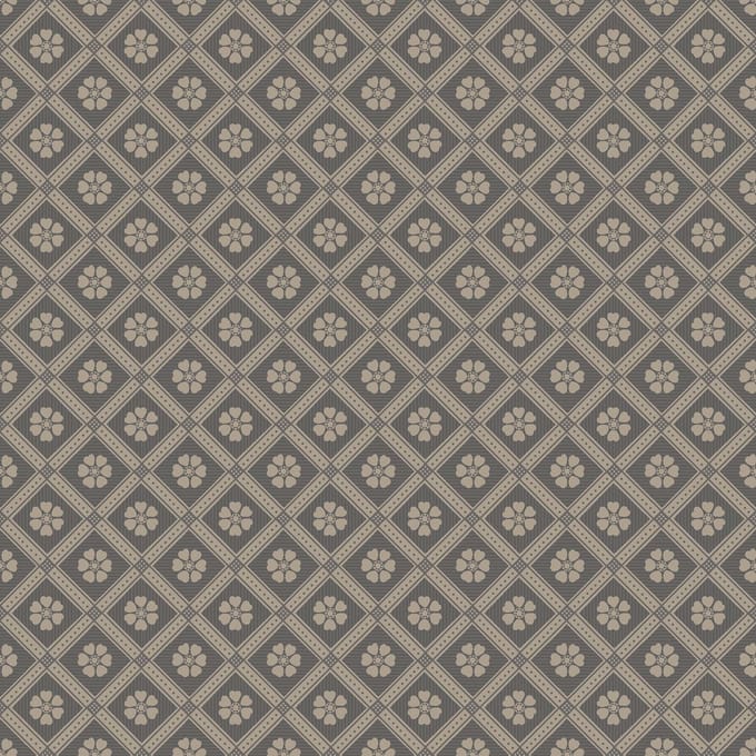 Boråstapeter Vliesbehang 4821 - New Heritage - Klassiek Zwart - 53cm x 10.05m