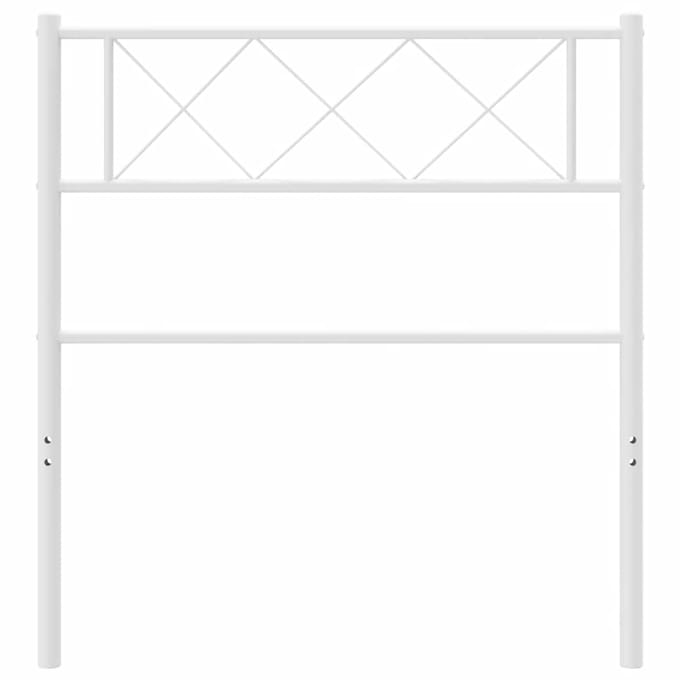 vidaXL Vervangend hoofdbord 75 cm metaal wit