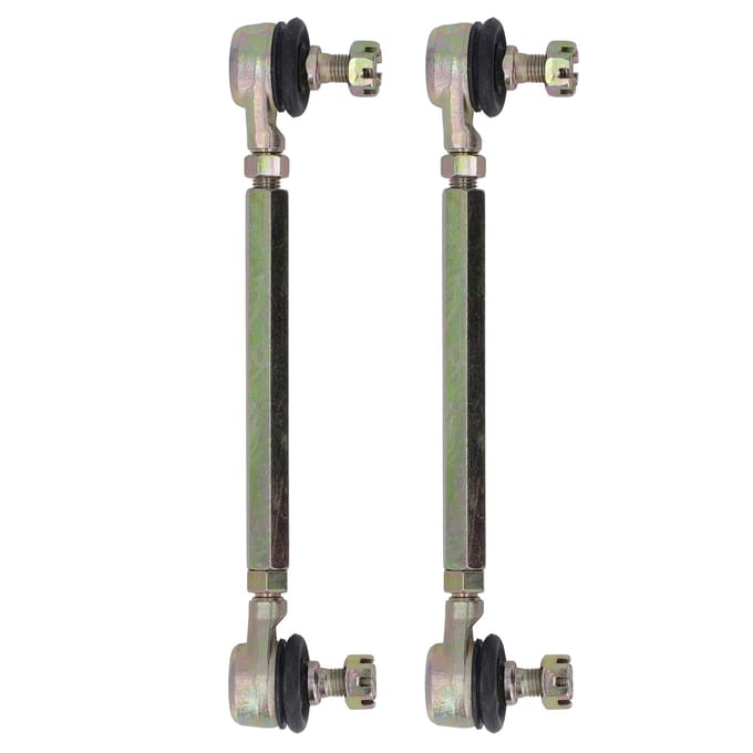 2 Stuks Stuurkogel M10 10mm Draad Staallegering Stabilisatorstang Eindset voor 50cc 70cc 90cc 110cc ATV gray