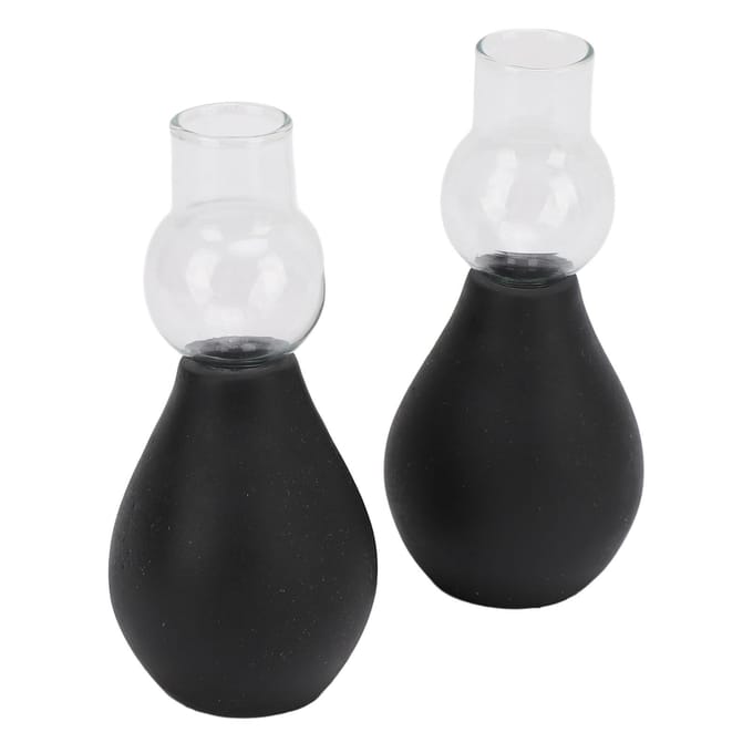 2 Sets Glazen Cupping Tools voor Buste Vacuüm Zuignappen en Bollen voor Borst Extractie en Massage L