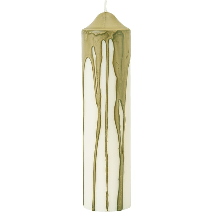 Ferm Living Dryp stompkaars - olijfgroen - Hoogte 20 cm