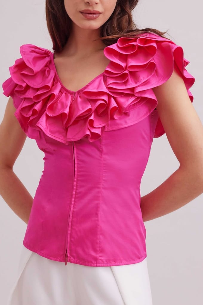 Anne Fontaine Abysse Pink Glo Maat: 36 | Blouses Outlet | Dames | Roze
