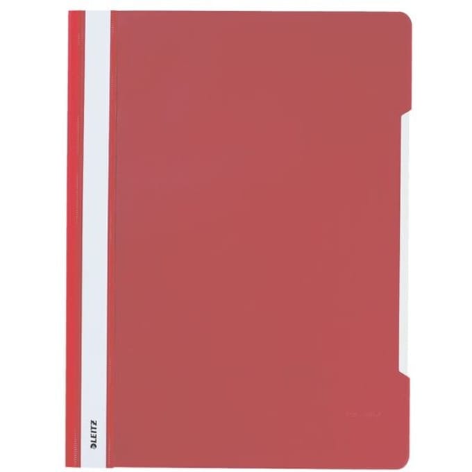 Snelhechter Leitz Standaard A4 gerecycled PP rood