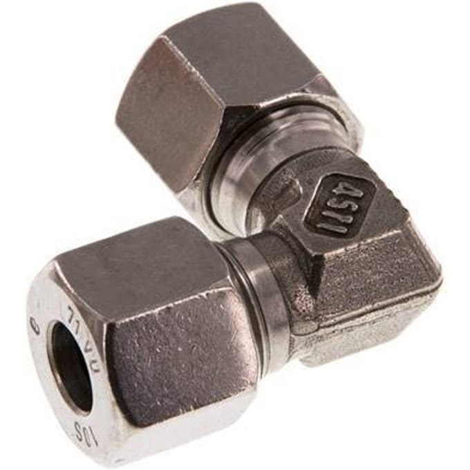 10S RVS Elbow 90deg Snijring 630 Bar DIN 2353 - FL2E-C-ST-10-S