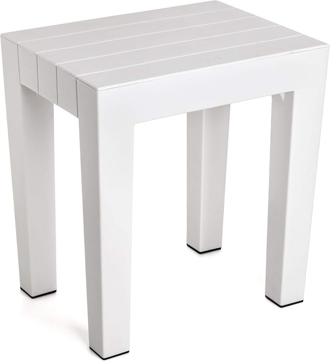 Krukje - Zitje - Buiten Zitten - BPA-Vrij Polypropyleen - 38 x 29 x 41 cm - Wit