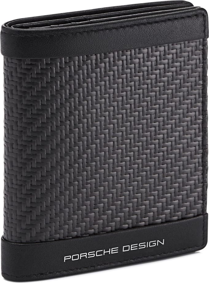 PORSCHE DESIGN Kaarthoes Carbon Billfold 6 Black Zwart Grijs
