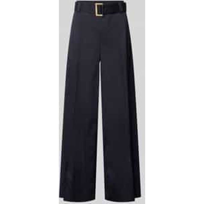 Wide leg broek met riem model 'Carletta'