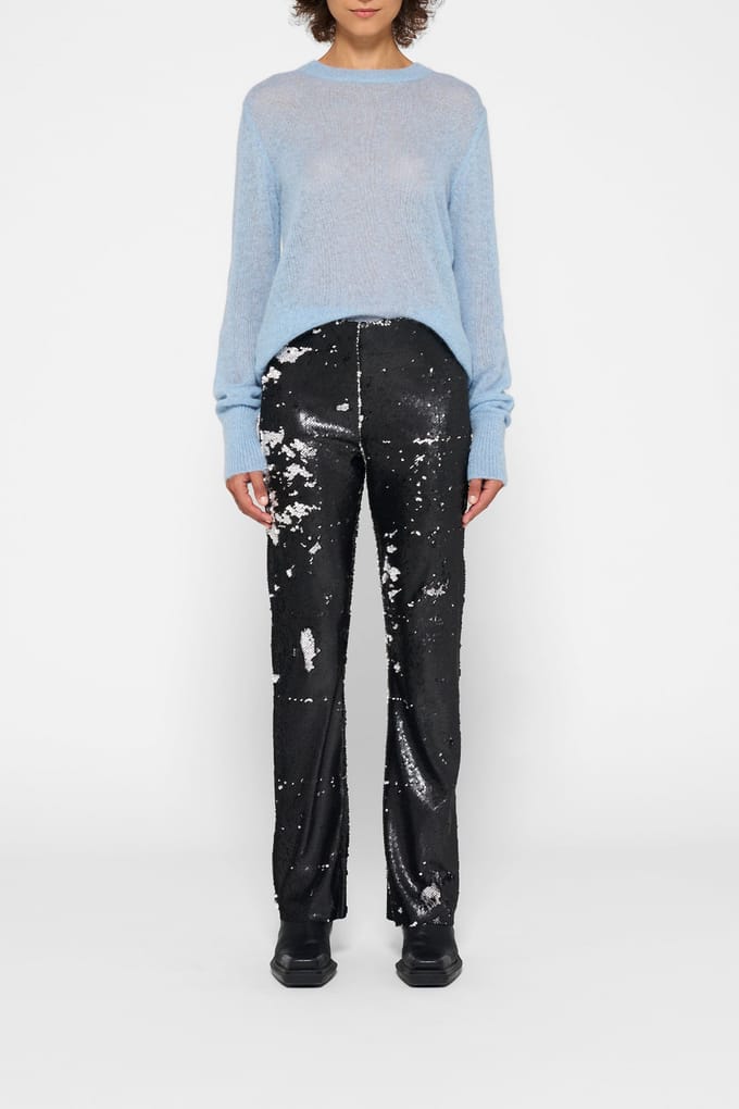 10DAYS Pants Sequins Black Größe: S | Straight Jeans Outlet | Damen | Schwarz