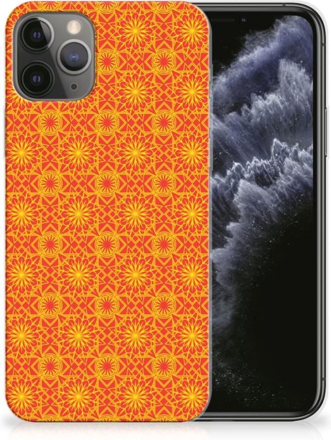 Apple iPhone 11 Pro TPU bumper Batik Oranje