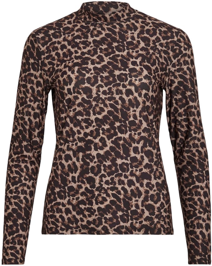 VILA - VILEOA L/S HIGH NECK TOP - NOOS Dames T-shirt