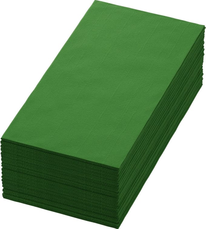 Duni dunisoft servet 40cm 1/8 vouw bio bladgroen 360 stuks
