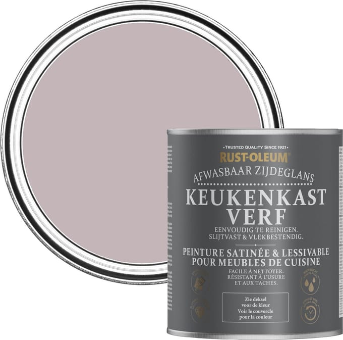 Rust-Oleum Paars Keukenkastverf Zijdeglans - Lila 750ml