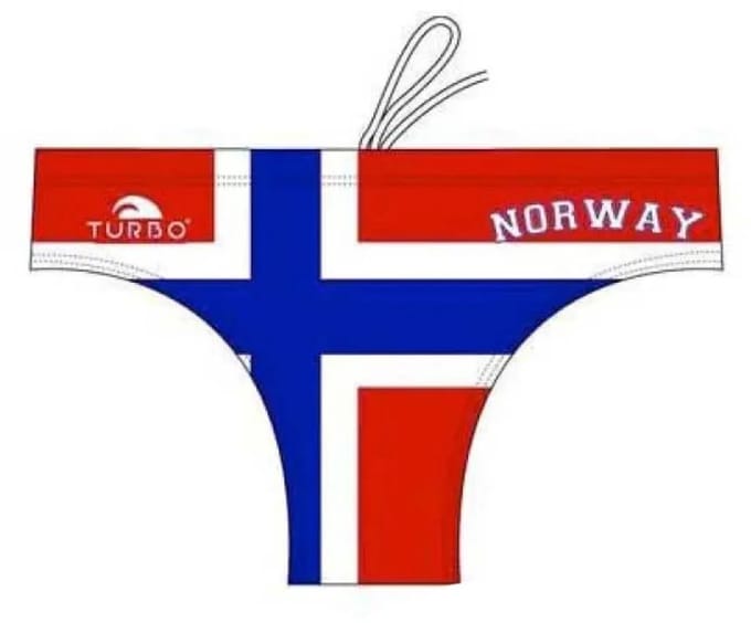 Turbo Norway Zwemslip Rood L Man