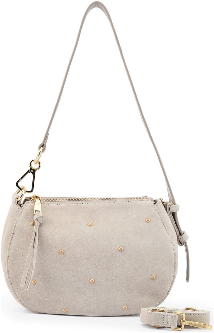 FREDsBRUDER Leren schoudertas The Beaded Shoulder Bag Creamy Cream crème