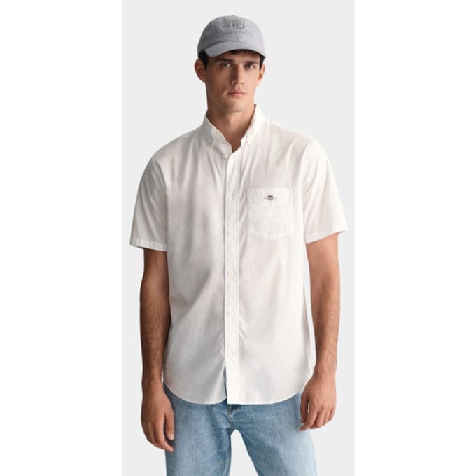 Gant Casual hemd korte mouw poplin ss shirt 3000101/110