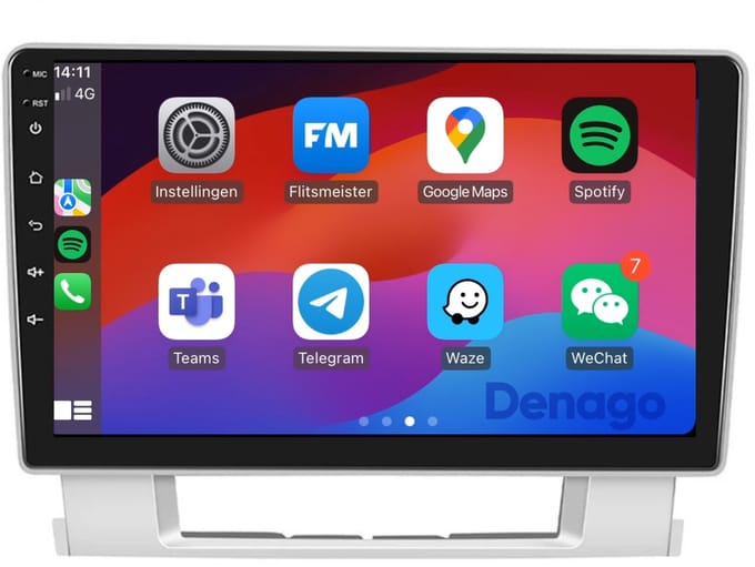 CarPlay autoradio geschikt voor Opel Astra J | 2009 t/m 2016 | Android 16 | 9 inch | Draadloos Apple CarPlay & Android Auto | 2GB + 32GB | QuadCore processor | Denago DNG-A280 | 2025 model | 2009 2010 2011 2012 2013 2014 2015 2016 | Bluetooth & Wifi