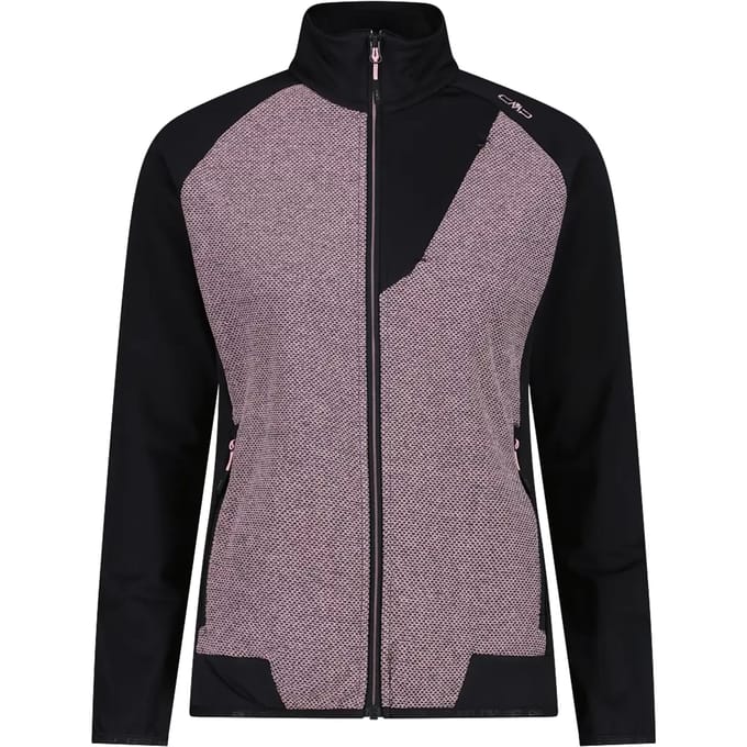Hybride technische fleece met rits vrouw CMP