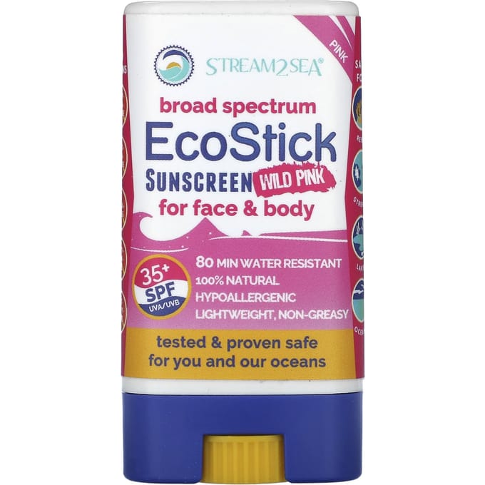 Stream2Sea, Ecostick Sunscreen Wild Pink, Spf 35+, 14G(0.5Oz) pink
