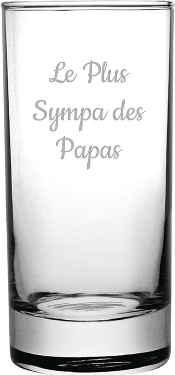Longdrinkglas gegraveerd - 28,5cl - Le Plus Sympa des Papas