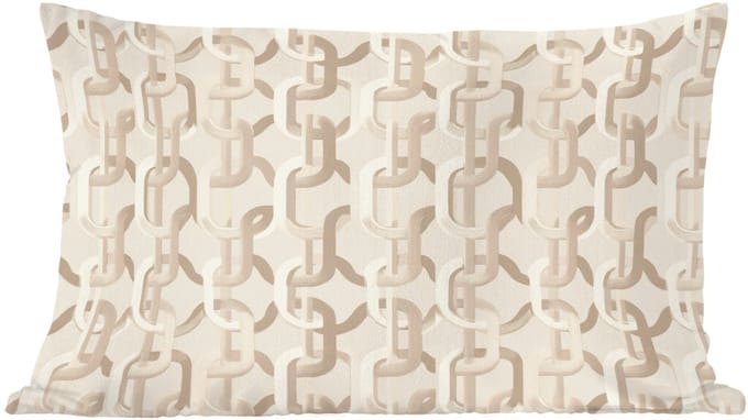 Sierkussens - Kussentjes Woonkamer - 60x40 cm - Motief - Abstract - Beige