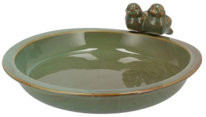 Daan kromhout Bird bowl - small - vogelbad - groen - voederschaal voor tuinvogels