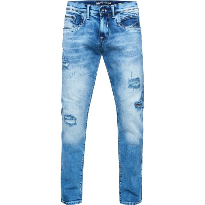 Jeansbroek "ODAR" destroyed regular fit stretch