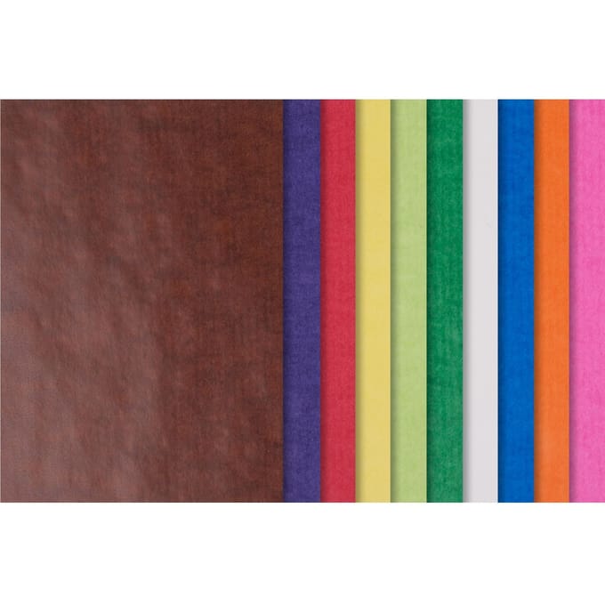 transparant papier, verschillende kleuren
