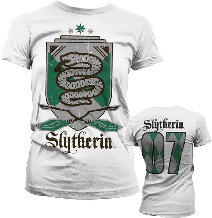 Harry Potter Dames Tshirt -XL- Slytherin 07 Wit