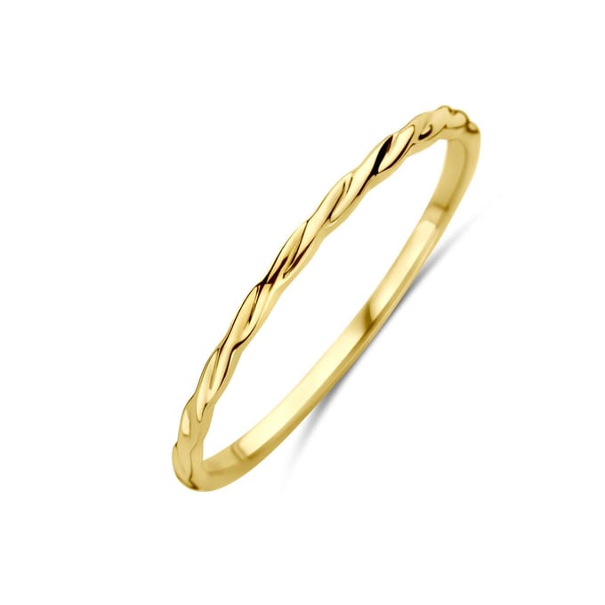 14K geelgoud Ring Gedraaid 14K Geelgoud - 4033353