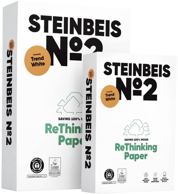 STEINBEIS No. 2 99779554 Printpapier, kopieerpapier DIN A4 80 g/m² 500 vellen Wit
