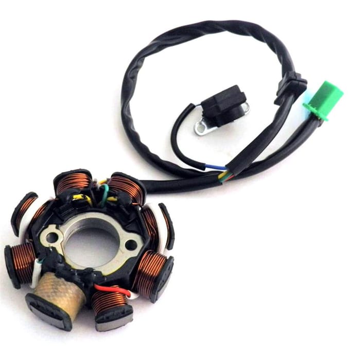 DC Ontsteking Stator Magneto Spoel Generator 8 Polen Voor GY6 150cc 125cc Scooter ATV black