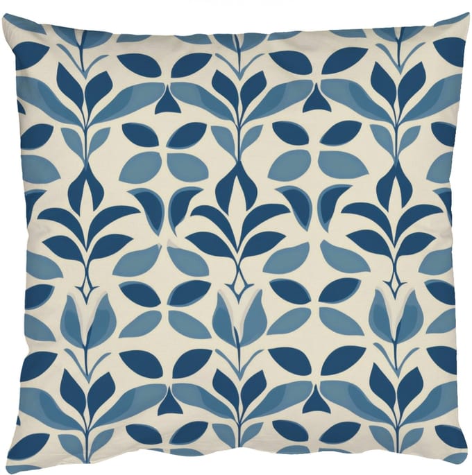 Sierkussens - Kussentjes Woonkamer - 40x40 cm - Flora - Modern - Blauw