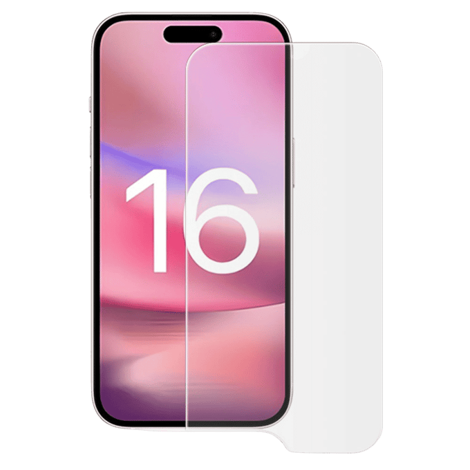 Amorus iPhone 16 Plus Screenprotector Gehard Glas Transparant
