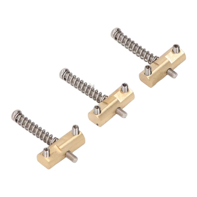 3 Stuks Gecompenseerde Gitaarzadels 10,8 mm Octaaf Gitaarbrugzadels voor TL Elektrische Gitaar beige