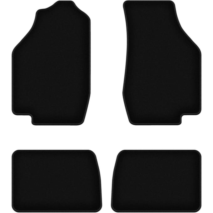 BASIC zwarte veloursmatten voor: Honda Civic III hatchback (1983-1987)