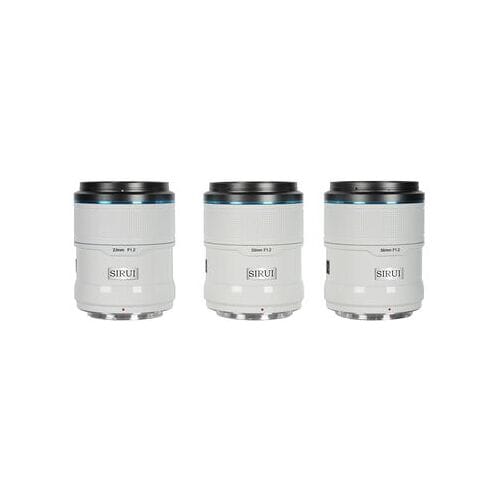 Sirui Scherpschuttersset 23mm, 33mm + 56mm f/1.2 keramiek  wit Fujifilm X