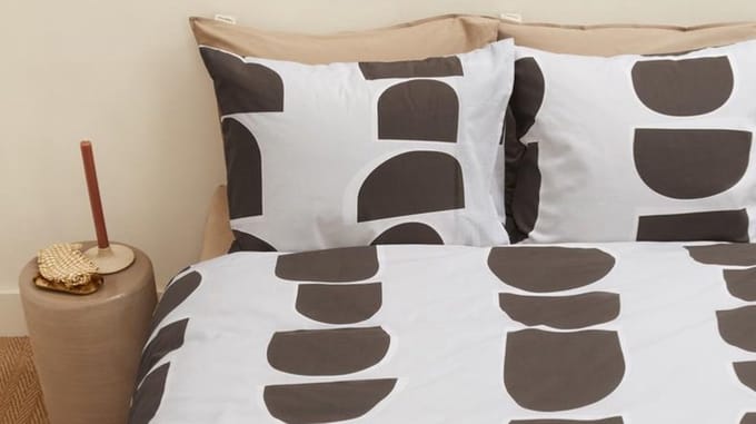 Vtwonen Moons dekbedovertrek - Eenpersoons - 140x200/220 cm - Indigo