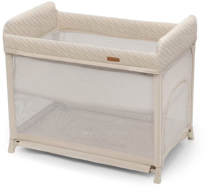 Kinderkraft MOON DREAM - Campingbedje - Inklapbaar - Met Hangbodem en Matras - Beige