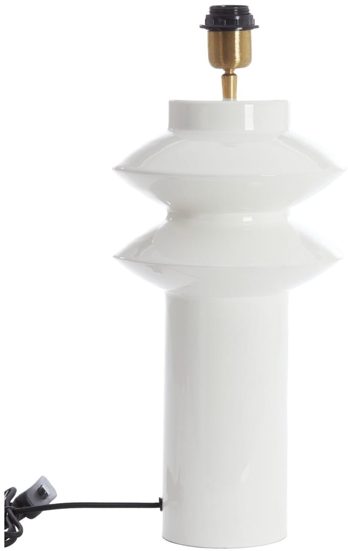 Light & Living Tafellamp Petch - Wit - Ø22x40cm - Modern - Woonkamer - Slaapkamer