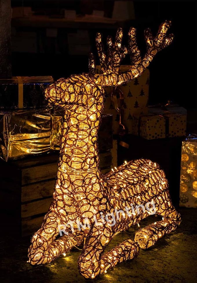Rendier groot liggend "Exclusivo" - 70cm