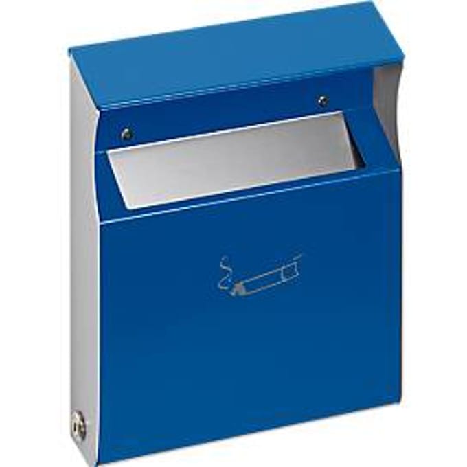 Wandasbak met beschermend dak, 2 L, blauw