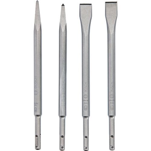 Bosch Beitelset 4 stuks Standaard 250 SDS-plus