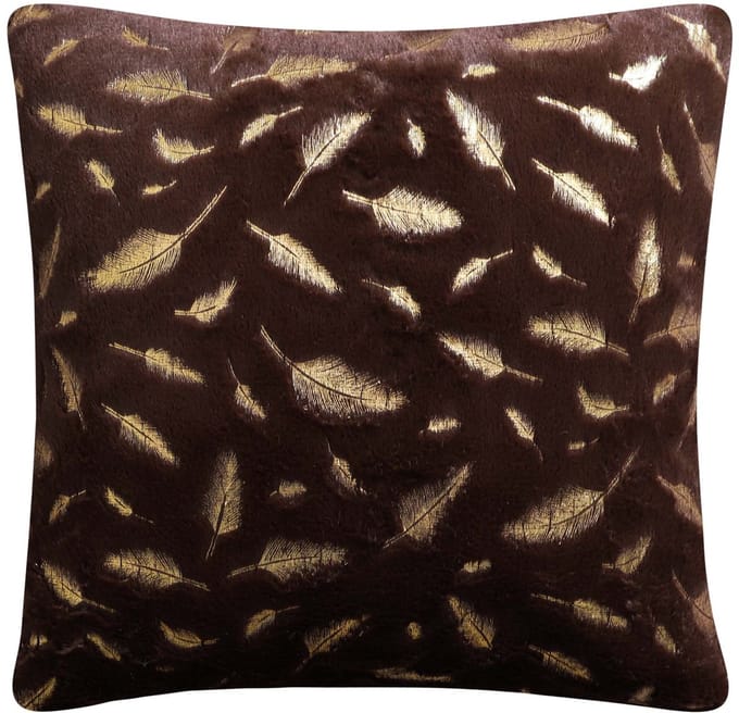 Meble odNowa - Sierkussenhoes - Veerpatroon - Bruin - 40x40cm