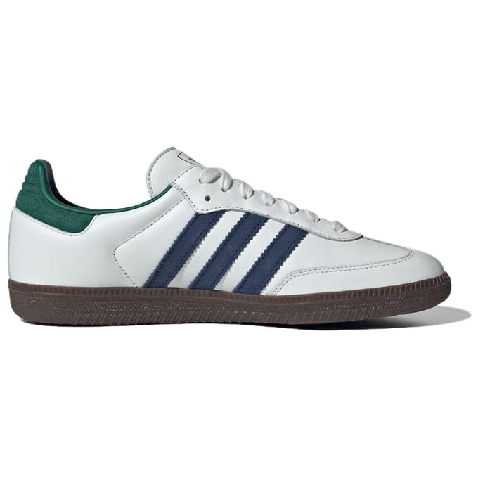 adidas Samba OG Blanc Bleu Marine Vert Collégial Baskets Unisexe Noir de Base Blanc Nuage IH4882 43⅓ white