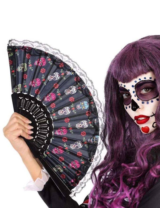 ATOSA - Dia de los Muertos waaier van kant